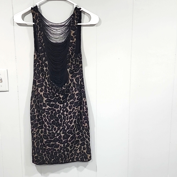 Forever 21 Black Animal Print Dress Small - Picture 5 of 5